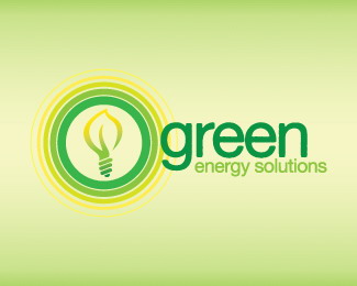 綠色燈飾logo設(shè)計(jì)