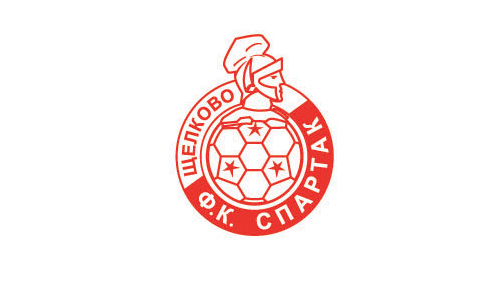 國外一款以足球為主題的LOGO設(shè)計，外面是紅色圓形與反白字體，里面是足球的抽象圖案設(shè)計