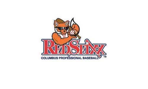 REDSTIXX，棒球俱樂部的LOGO設(shè)計，加上卡通熊圖案，紅色為主體色