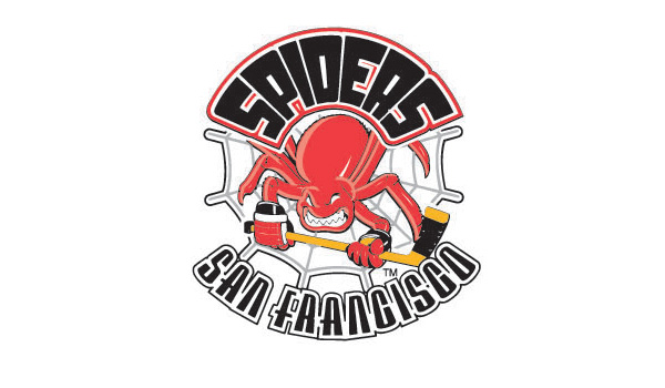 以紅色的蜘蛛為圖形，上下分別設計了弧形的字母元素為LOGO創(chuàng)意設計