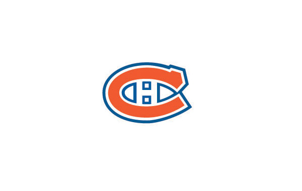 C與H字母融合在一起形成一個(gè)完整的圖形，C字母用紅色白框描藍(lán)色邊