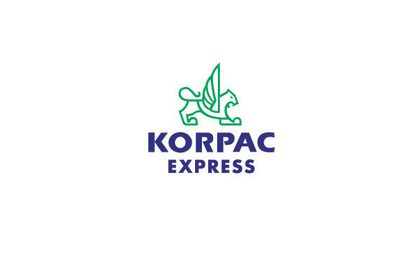 KORPACEXPRESS快遞集團(tuán)標(biāo)志：以豹子加上了翅膀突出速度的概念