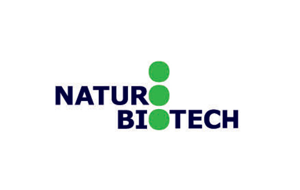 自然科技公司logo設計：將英文名稱上下排列