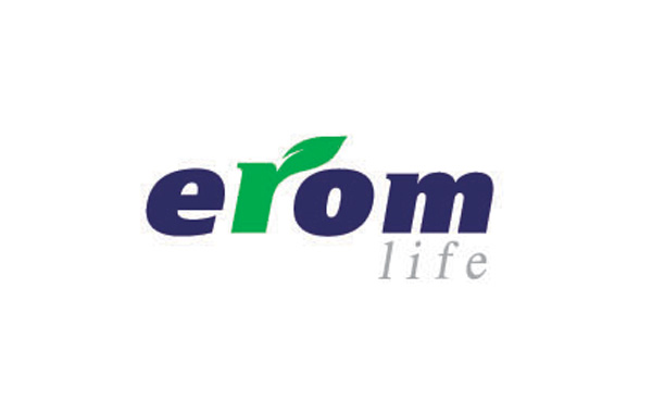 綠色飲食logo：將字母R與樹葉的抽象融合在一起