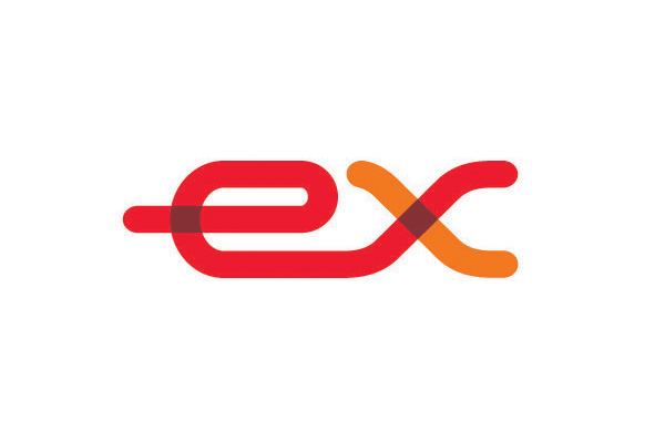 導(dǎo)航軟件logo設(shè)計(jì)：字母EX連接在一起