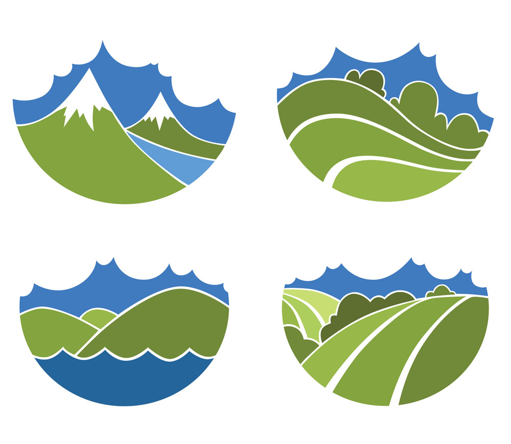 ToyCar汽車LOGO設(shè)計以天藍和淺綠色為主色系