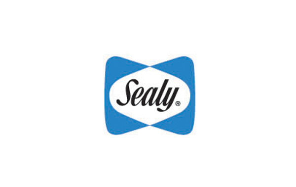 Sealy美國絲漣床墊logo設(shè)計：將名稱放置在床墊抽象的圖形上
