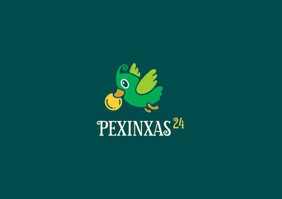 PEXINXAS24小時投遞公司LOGO設計采用了飛翔的小鳥為靈感