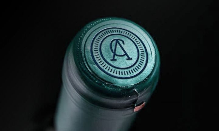 字母A與V的組合，以藍色配色的LOGO設計方案