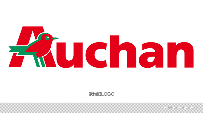 Auchan與小鳥(niǎo)的創(chuàng)意結(jié)合做的公司LOGO設(shè)計(jì)