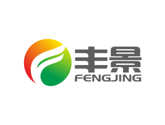 豐景農(nóng)業(yè)技術(shù)公司LOGO設(shè)計(jì)，此LOGO運(yùn)用F字母與地球和太陽的象征圖形圓形為創(chuàng)意