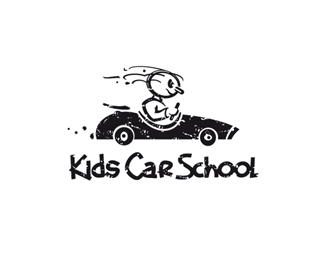 Kids Car School國(guó)外一款駕校LOGO設(shè)計(jì)