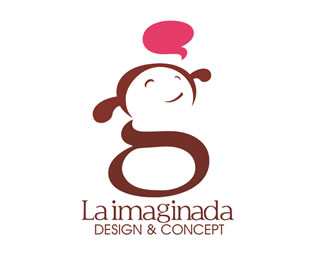 Laimaginada卡通孩子形象的LOGO設(shè)計(jì)