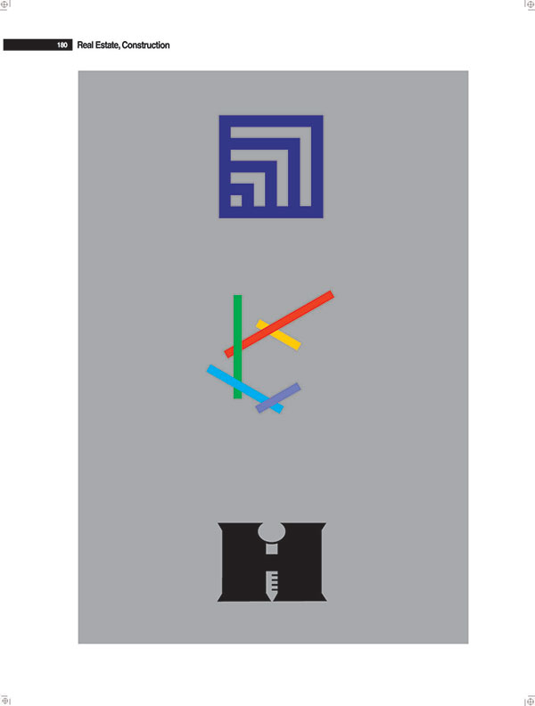 四個漸漸放大的正方形組成的公司LOGO設(shè)計(jì)