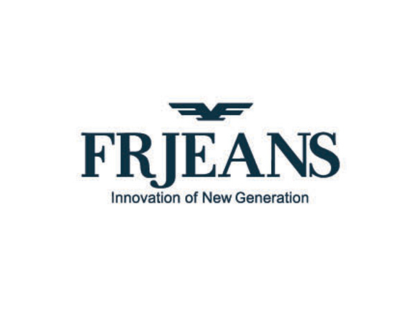 FRJEANS品牌LOGO設(shè)計是以飛鷹的設(shè)計元素與黑色主體字母構(gòu)成