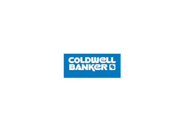 COLDWELLBANKER公司品牌標志設計是以藍色的底反白效果