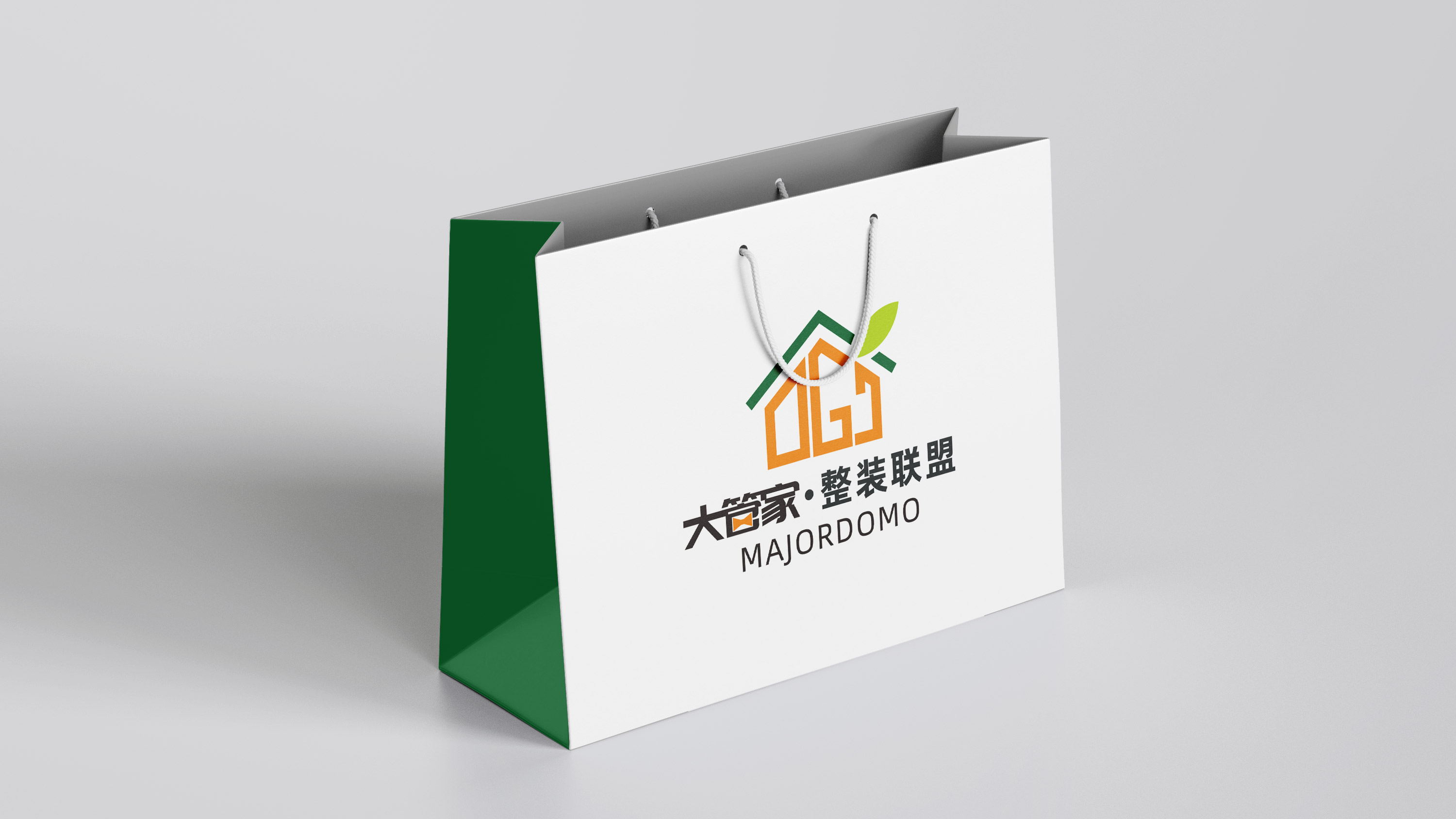 大管家整裝聯(lián)盟LOGO設(shè)計手提紙袋