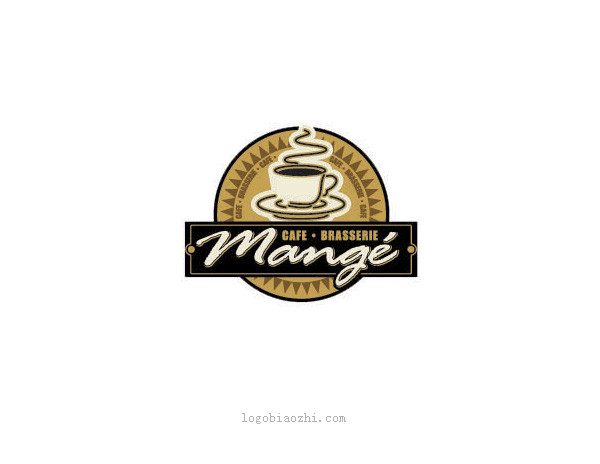 MANGE咖啡圖案標(biāo)志設(shè)計(jì)欣賞