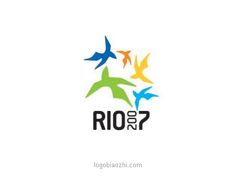 RIO2007與五只飛鳥元素的標(biāo)志