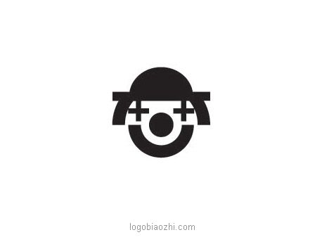 圓環(huán)與笑臉卡通女孩