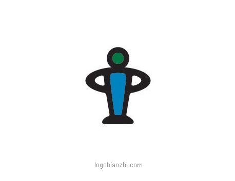 黑色抽象人物圖案