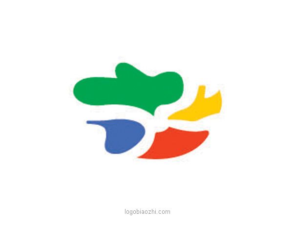 七彩圖案的幼兒園徽標(biāo)