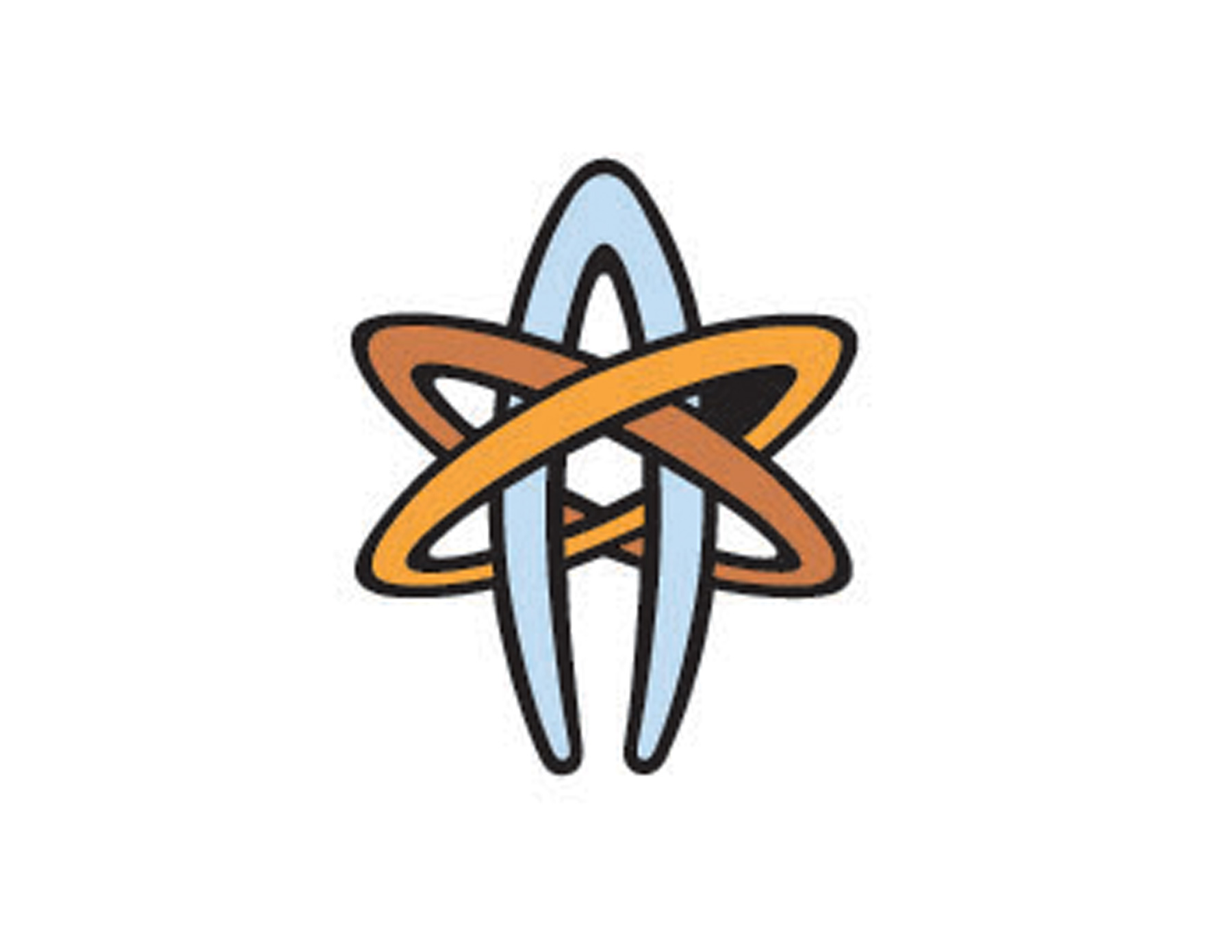 3個環(huán)形交叉表現(xiàn)的圖形LOGO創(chuàng)意