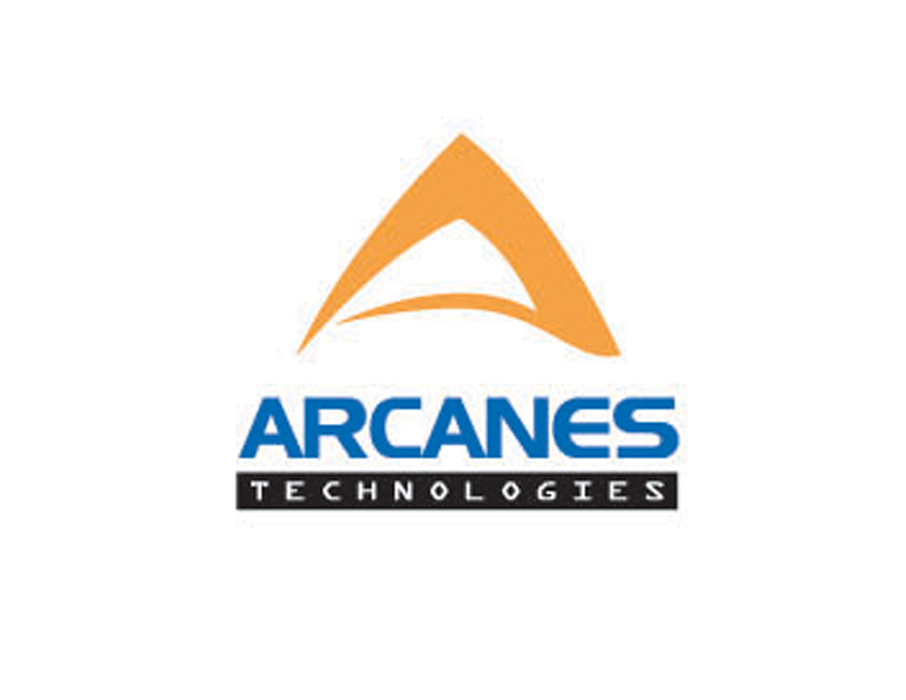 ARCANES投資公司logo創(chuàng)意以金色的A字母為主體圖案，配合品牌全稱簡潔易記。