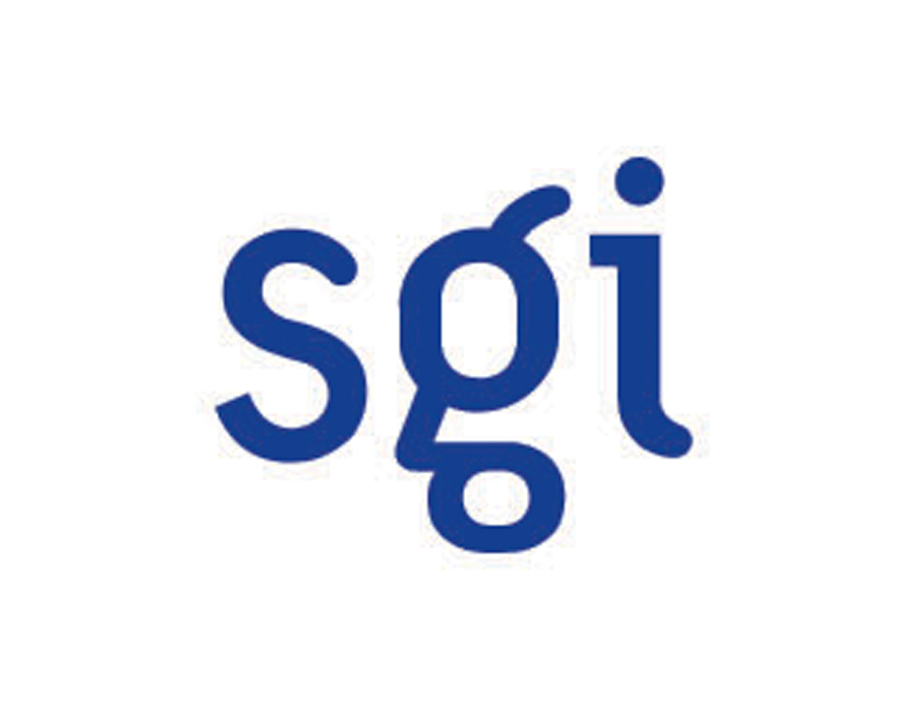 sgi三個(gè)字母為圖案的標(biāo)志，特點(diǎn)在于英文字體性格卡通淘氣的創(chuàng)意。