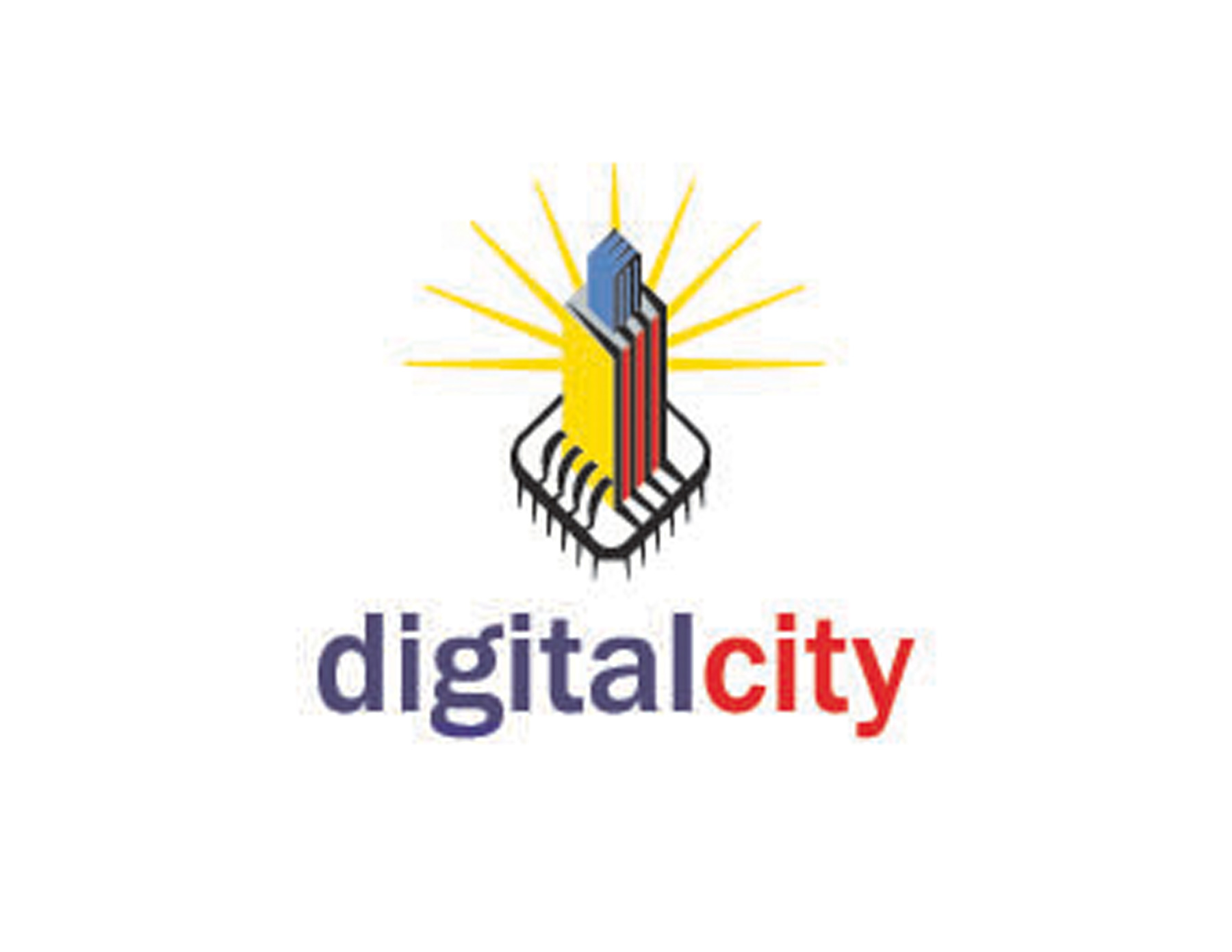 城市建筑LOGO設(shè)計(jì)以地標(biāo)加放射的光芒為創(chuàng)意配合名稱(chēng)digitalcity簡(jiǎn)潔明了表達(dá)。