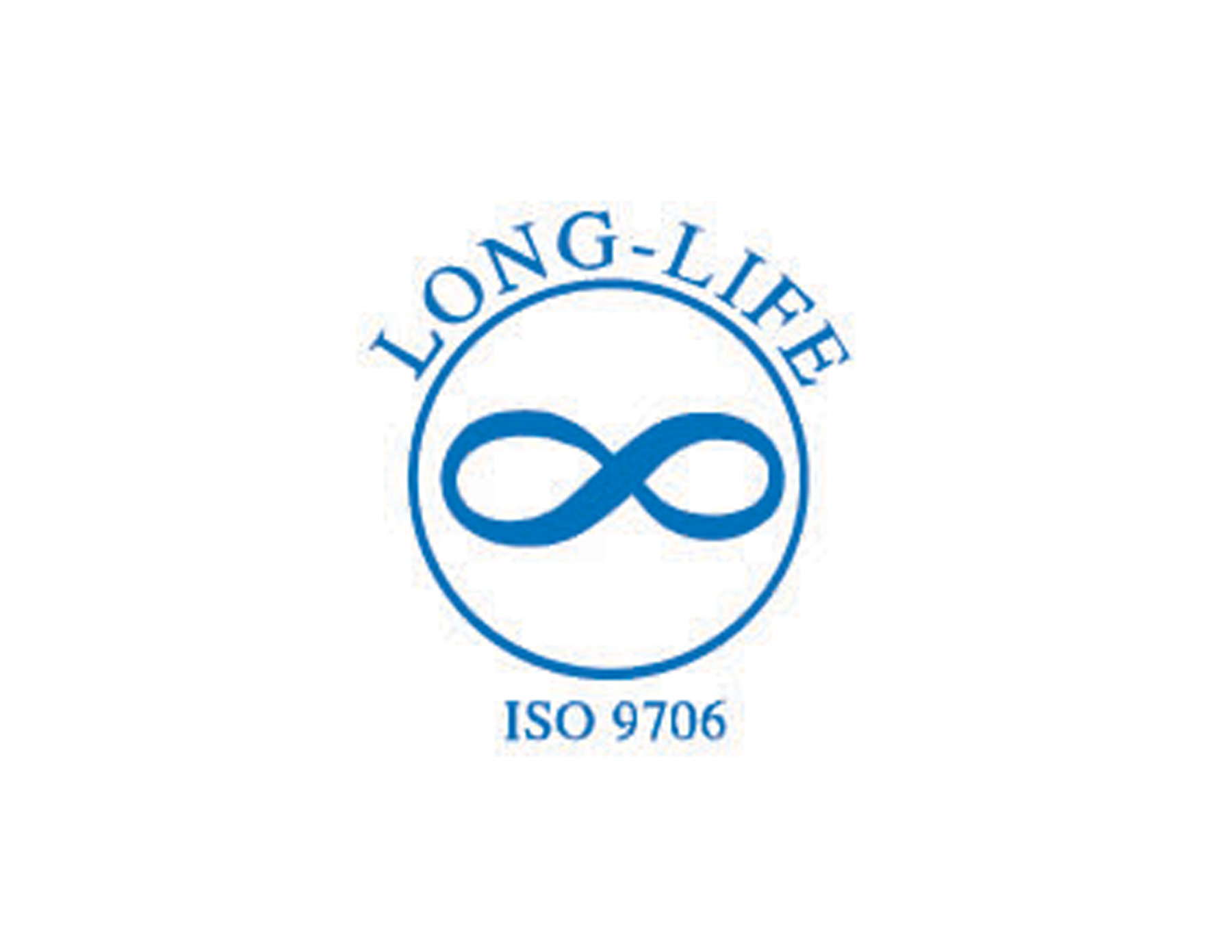 LONGLIFE標(biāo)志以藍(lán)色圓環(huán)與交互設(shè)計(jì)元素體現(xiàn)互聯(lián)網(wǎng)特征