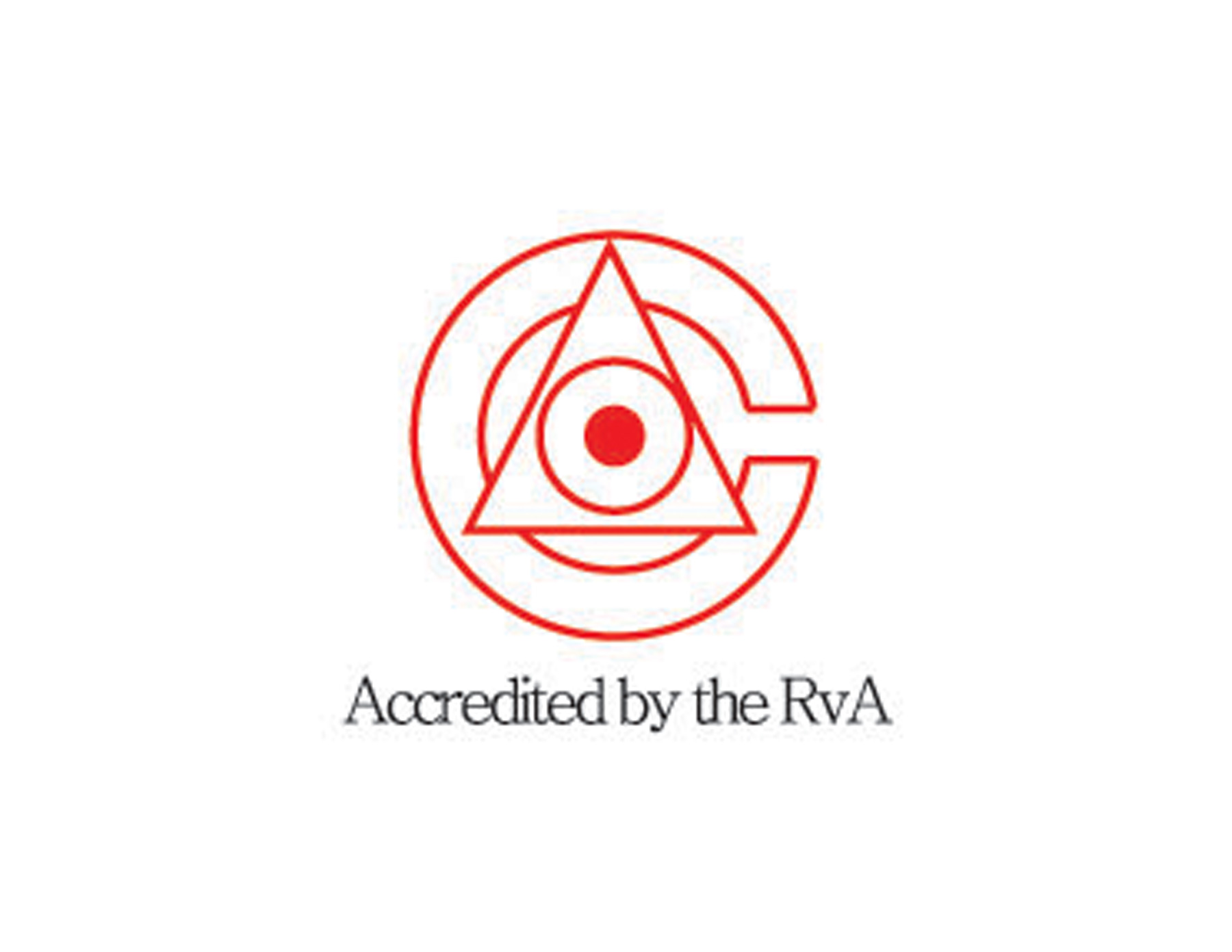 Accre開頭的紅色機械公司LOGO設(shè)計以線形字母A與C來創(chuàng)意