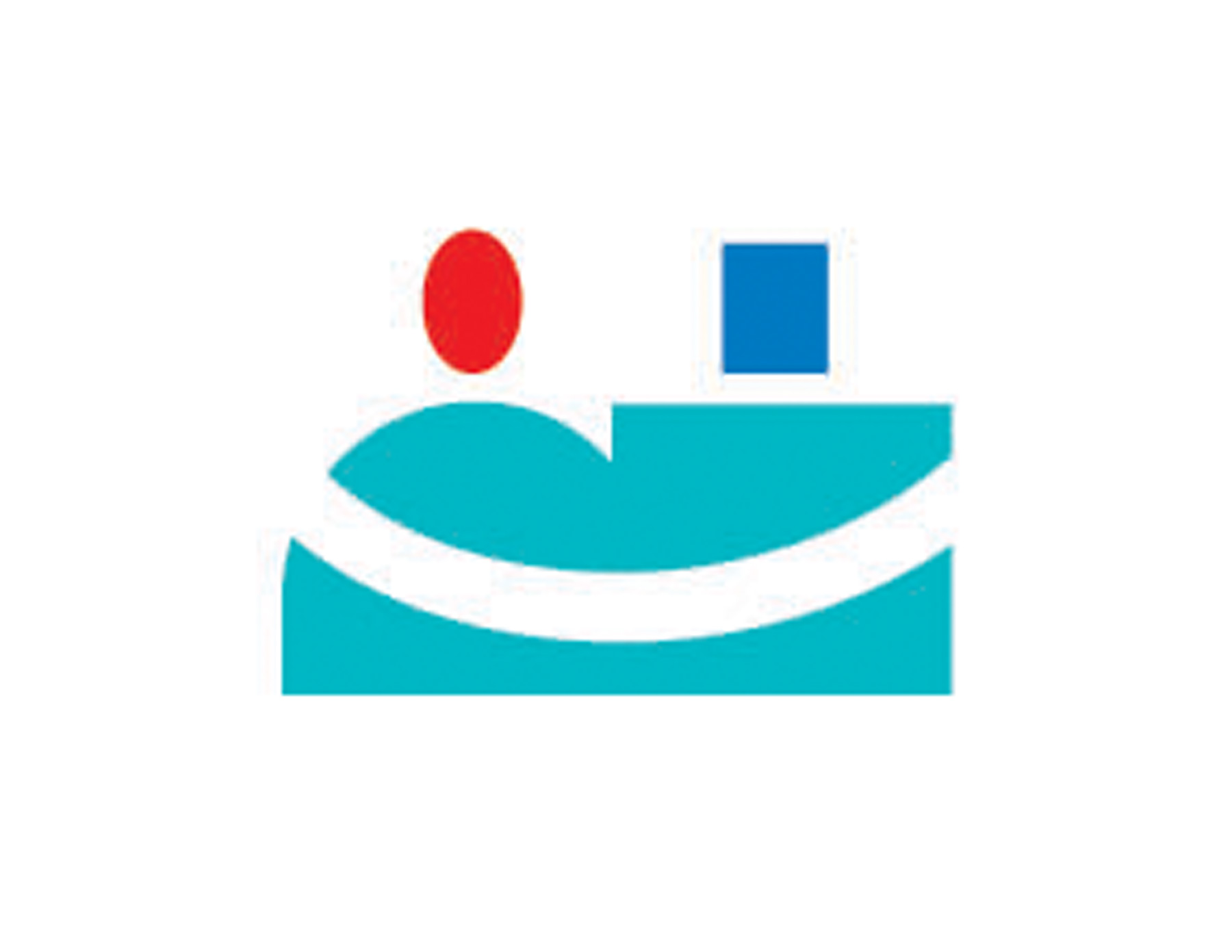 用兩個圖形抽象的表達了男性和女性，這是一款社交LOGO設(shè)計