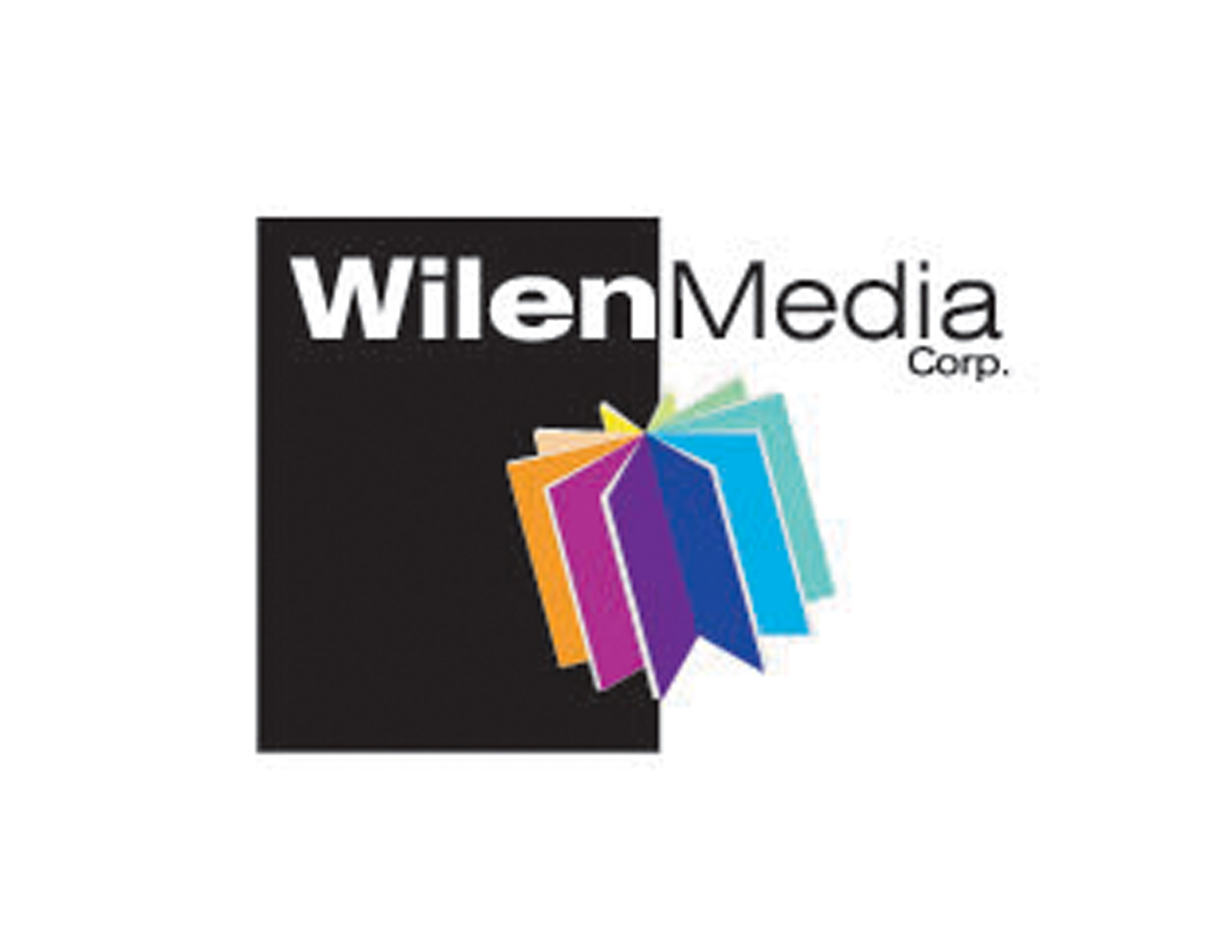 WilenMedia傳媒公司LOGO設(shè)計以黑色與彩色立體元素形成鮮明的對比。