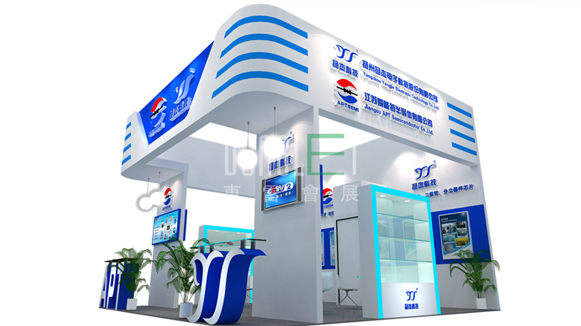 揚杰電子logo設(shè)計展廳效果 揚杰電子logo設(shè)計展廳效果/